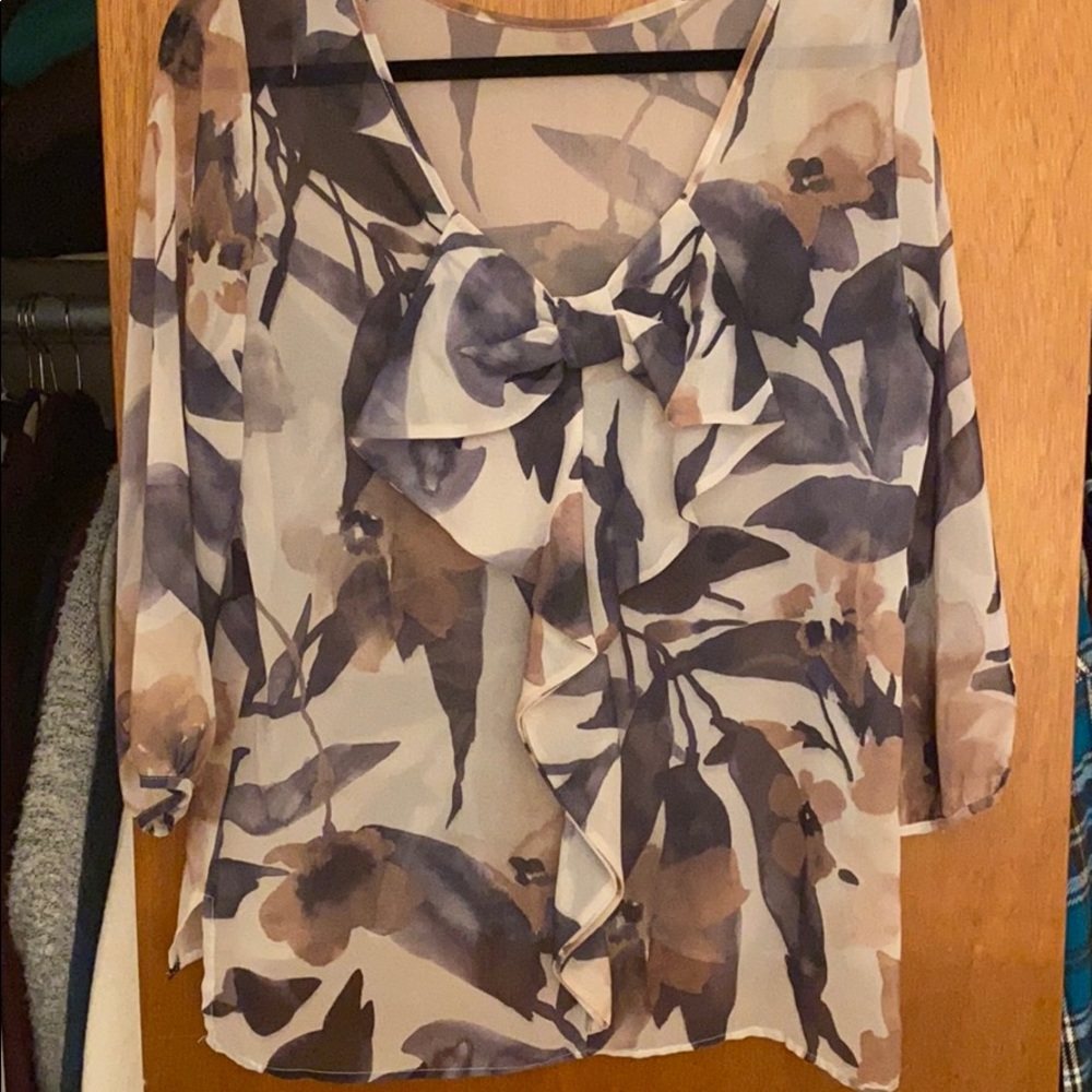 Floral Chiffon Top
